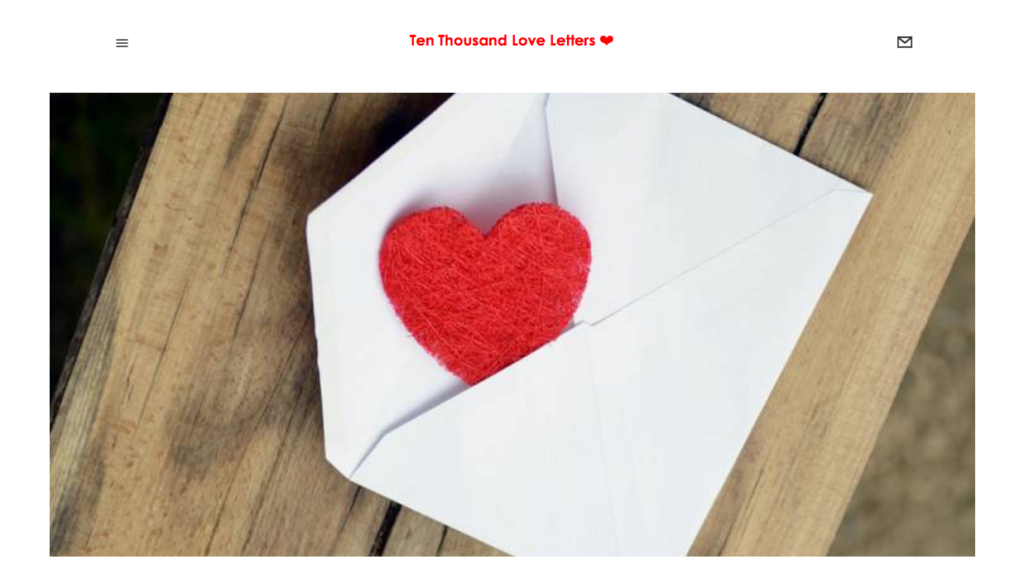 web design for 10,000 love letters